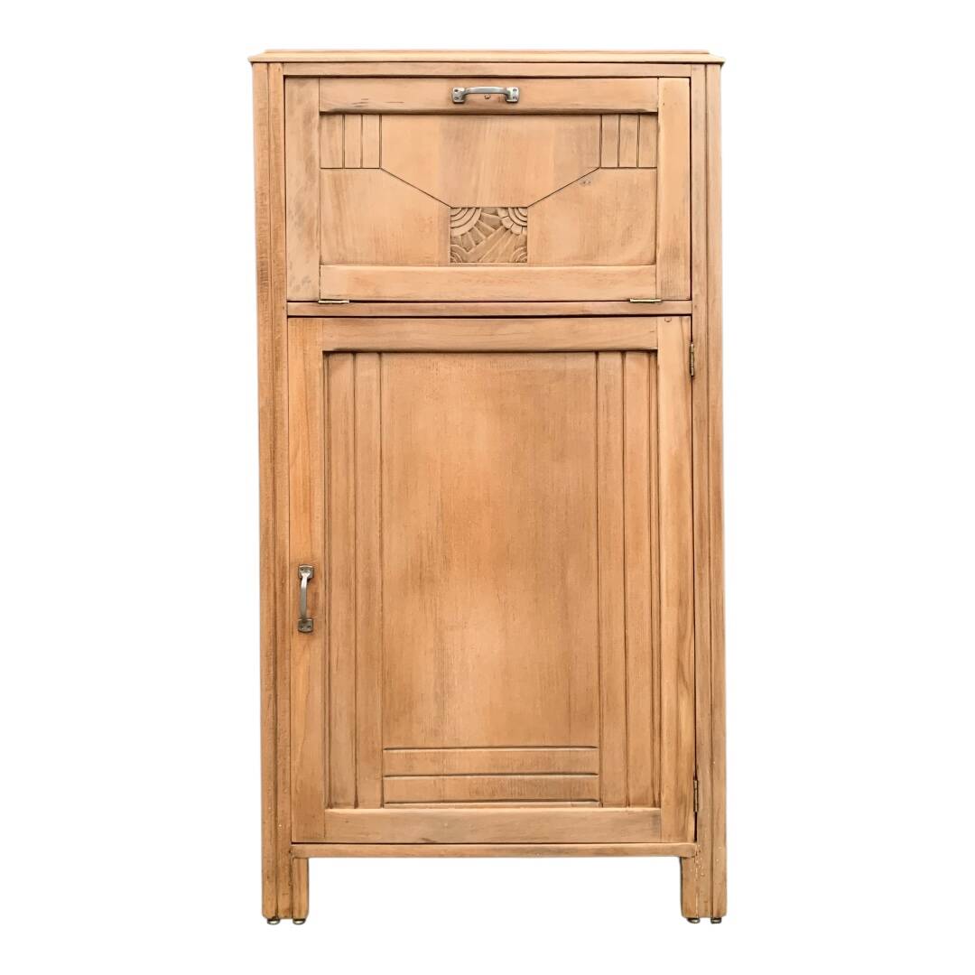 Buffet parisien art déco bois brut 