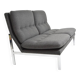 Anthracite grey 1970s bench