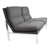 Anthracite grey banquette from the 1970s