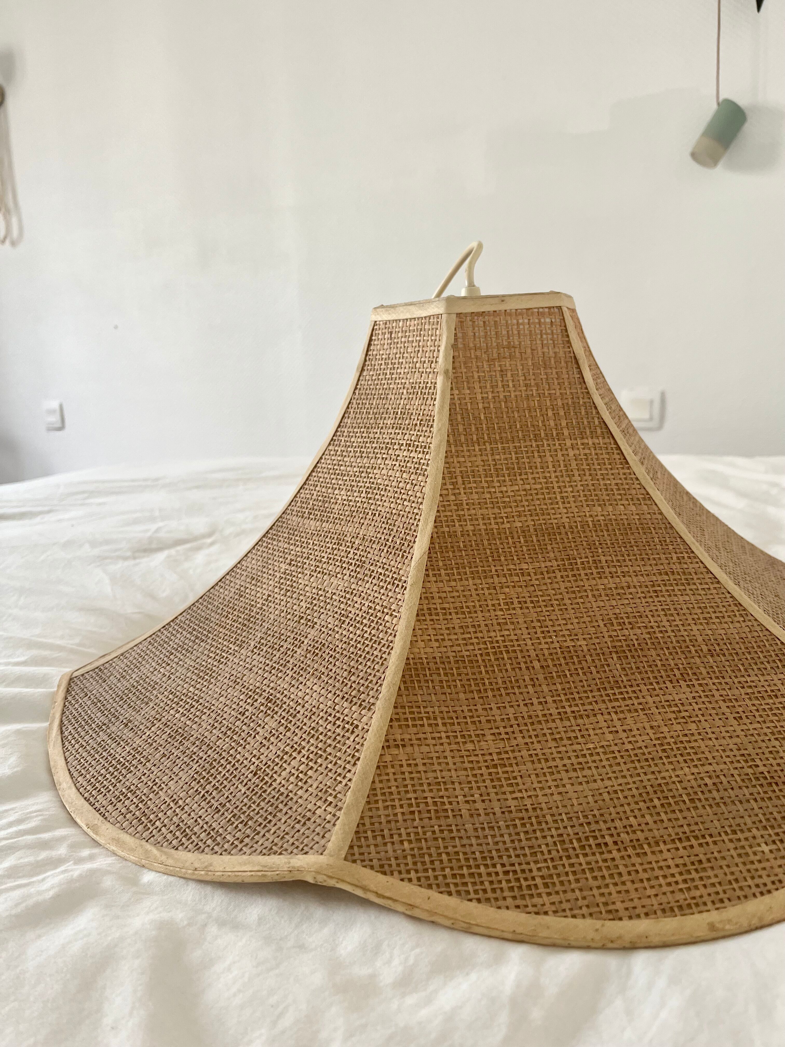 Vintage rattan chandelier