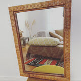 Rattan mirror year 70