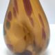 Vase expérimental en verre de Murano ambré, attribué à Anzolo Fuga, Italie