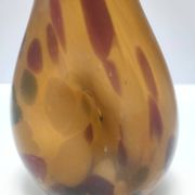 Experimental Amber Murano Glass Vase attr. to Anzolo Fuga, Italy