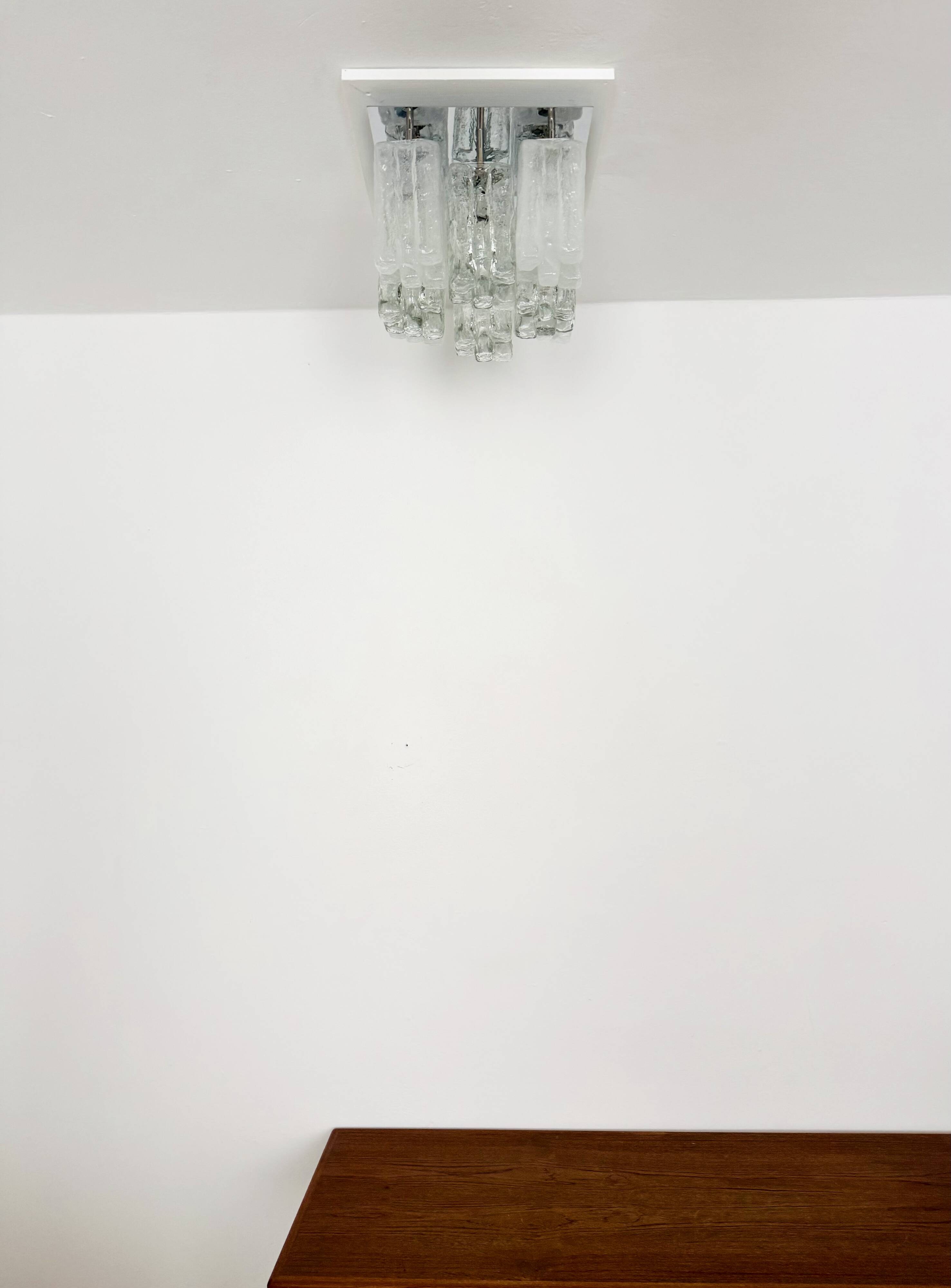 Austrian Granada Flush Light by J.T. Kalmar