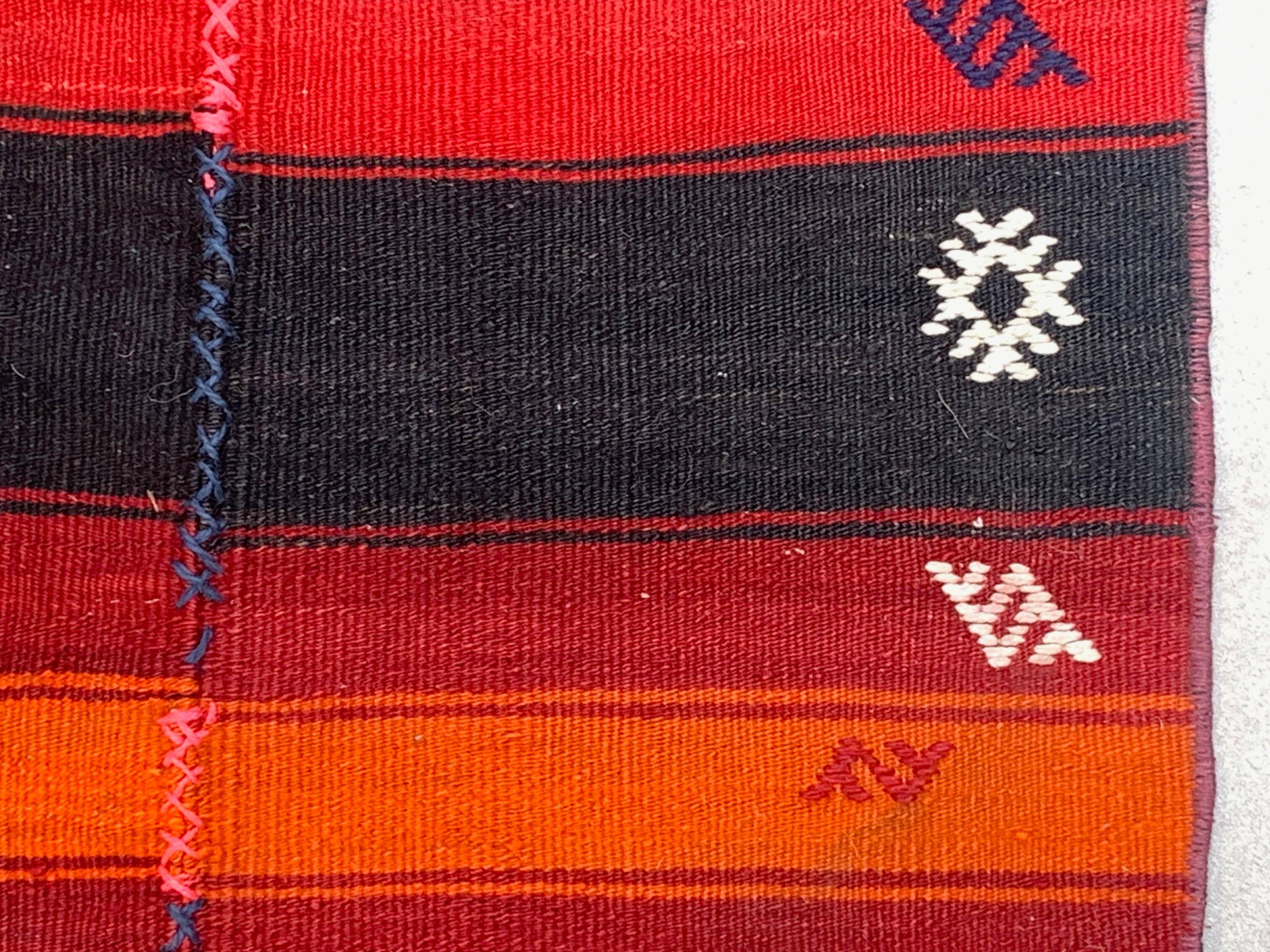 Old Turkish narrow Kilim Runner 274x61 cm shabby chic, vintage kelim