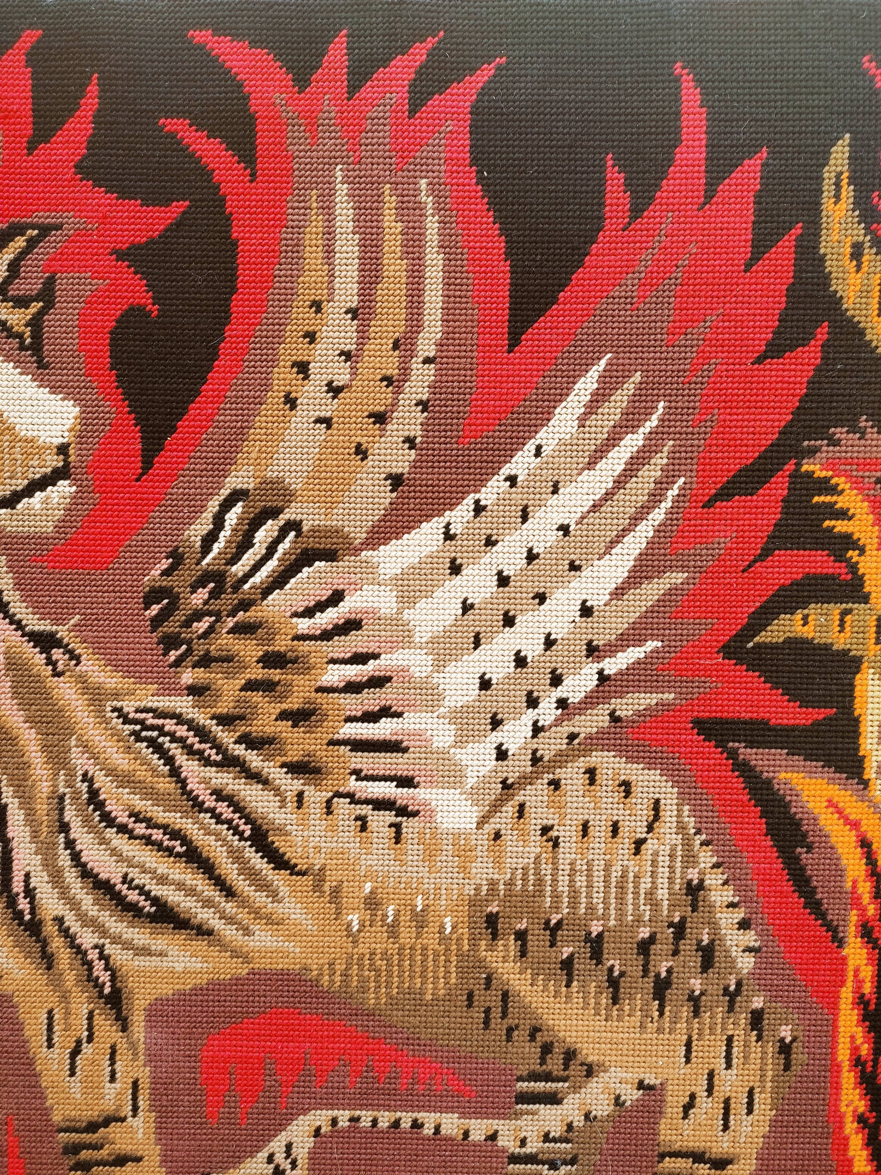 Tapestry on frame