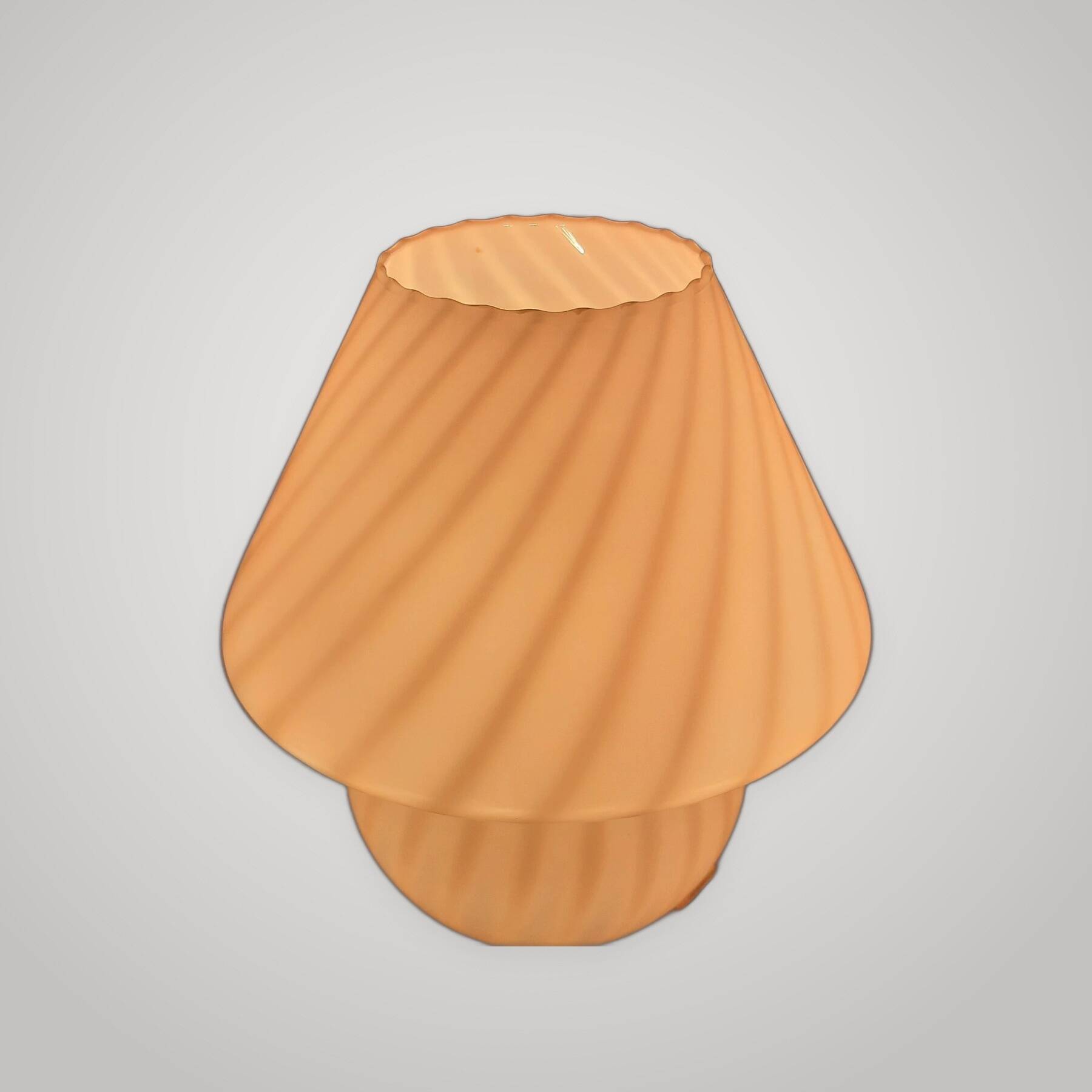Lampe De Table Design Champignon En Verre De Murano Spirale Vintage Années