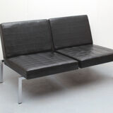 1960s 2-seater sofa in synthetic leather