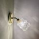 Vintage molded glass globe wall light