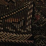 6x10 Brown Yellow Vintage Kilim Rug, 183x297Cm