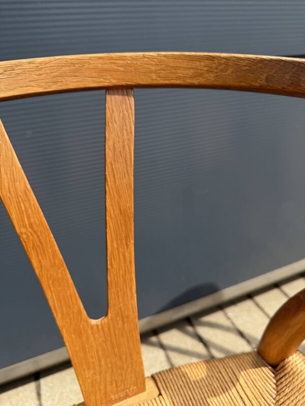 8 chaises CH24 eiken d'Hans Wegner Wishbone chairs, Carl Hansen & Son