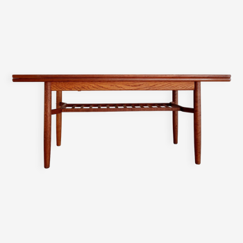 Scandinavian lift-up dining table Tingströms - teak