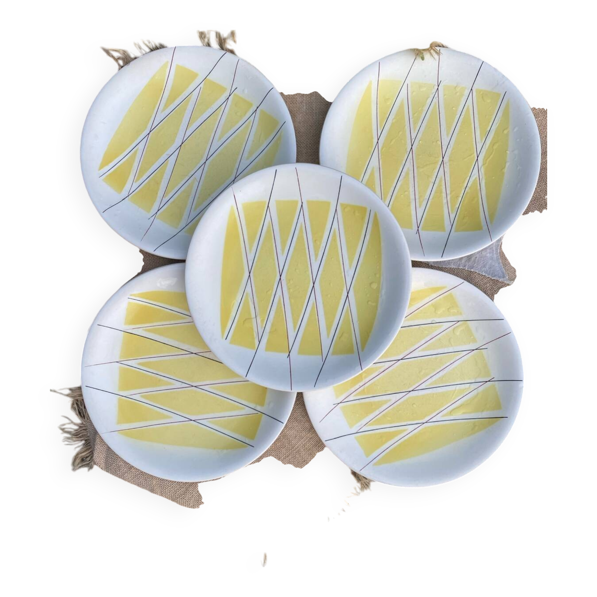 Assiettes salins tambour