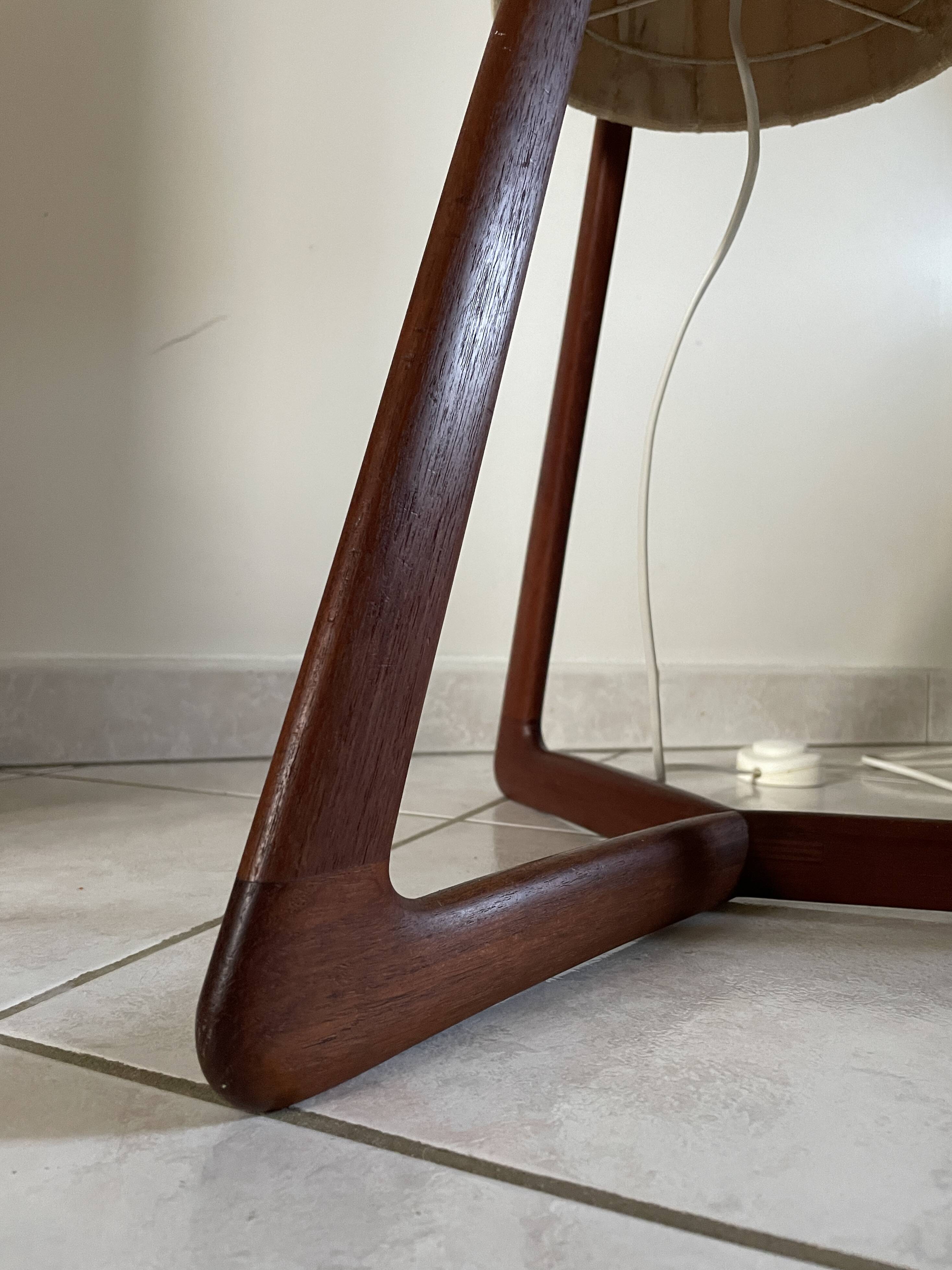 Danish teak floor lamp, 1960