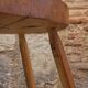 Brutalist wooden chair