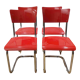 Tubular chairs, robert slezak, set