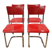 Tubular chairs, Robert Slezak, set