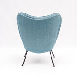 Armchair Madame, 50s, blue