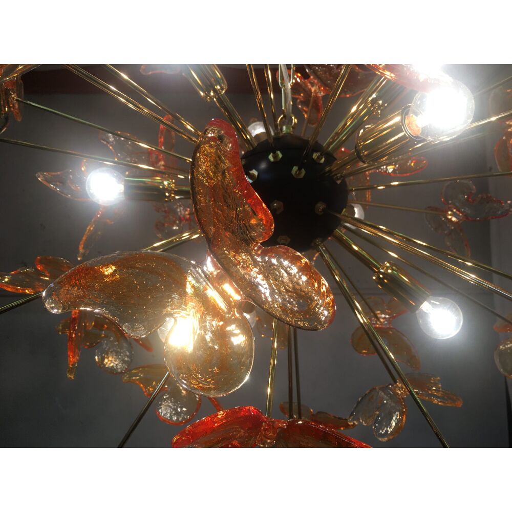 Sputnik Murano glass chandelier