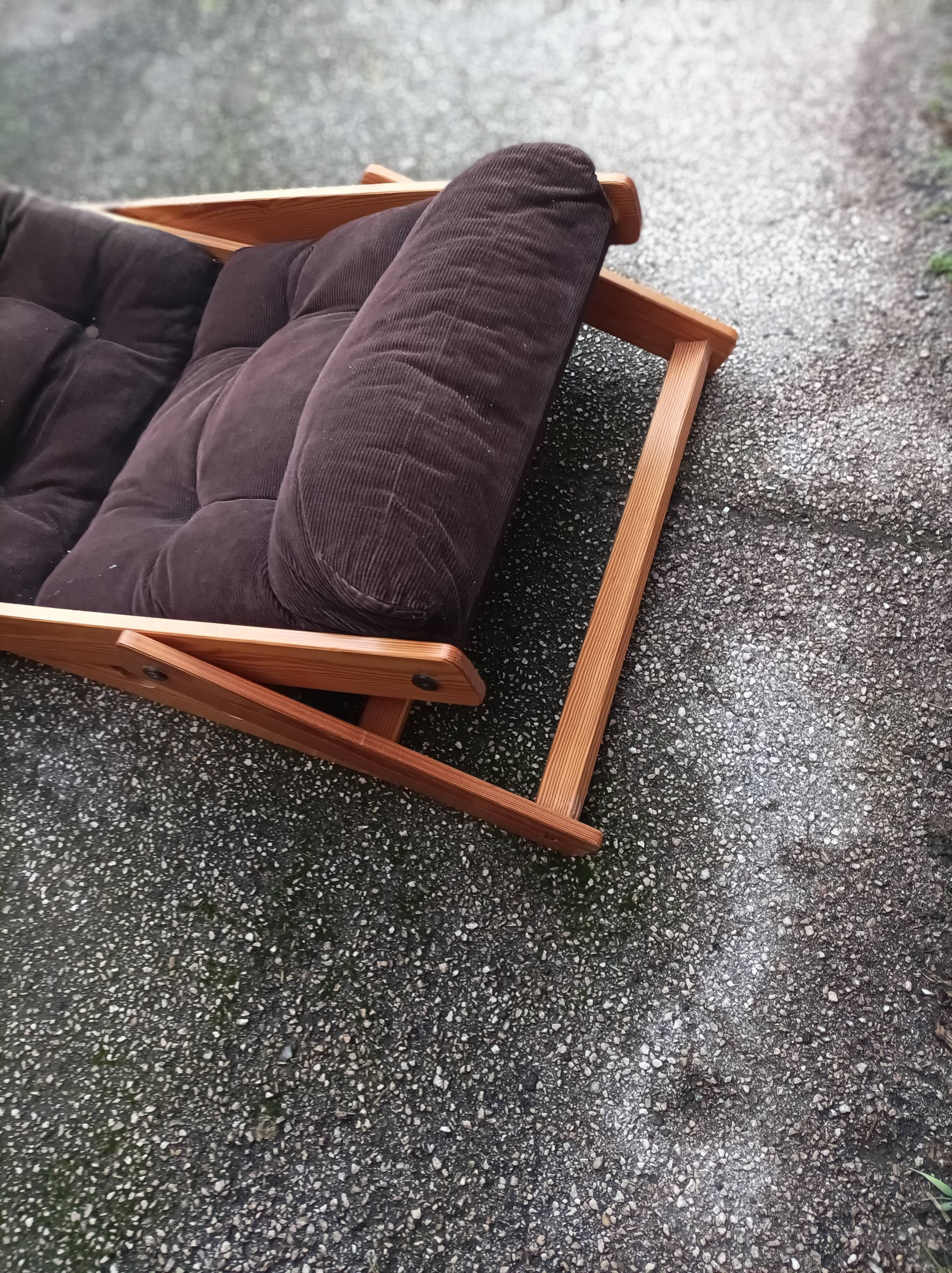 Kon-tiki armchair Ikea wood velvet Gillis Lundgren vintage