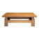 Brutalist coffee table oak 1970 vintage