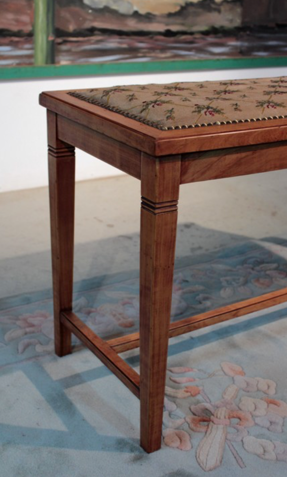 Banquette en merisier XXeme