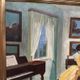 Large Original Swedish Oil on Canvas – “Interior with Reading Woman” by V. Hansen – Signed – Vintage & Framed