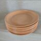 9 flat plates in Sarreguemines stoneware