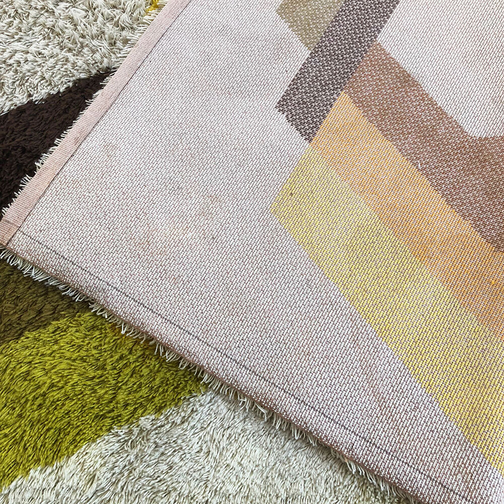Vintage multi-color high pile rug by Desso, Netherlands, 1970s - 200x300cm