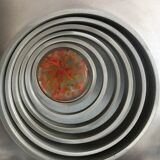 Angelo Brotto wall lamp sculpture, model quasar for esperia, 1970.