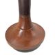 Wood and leather standing ashtray 1970