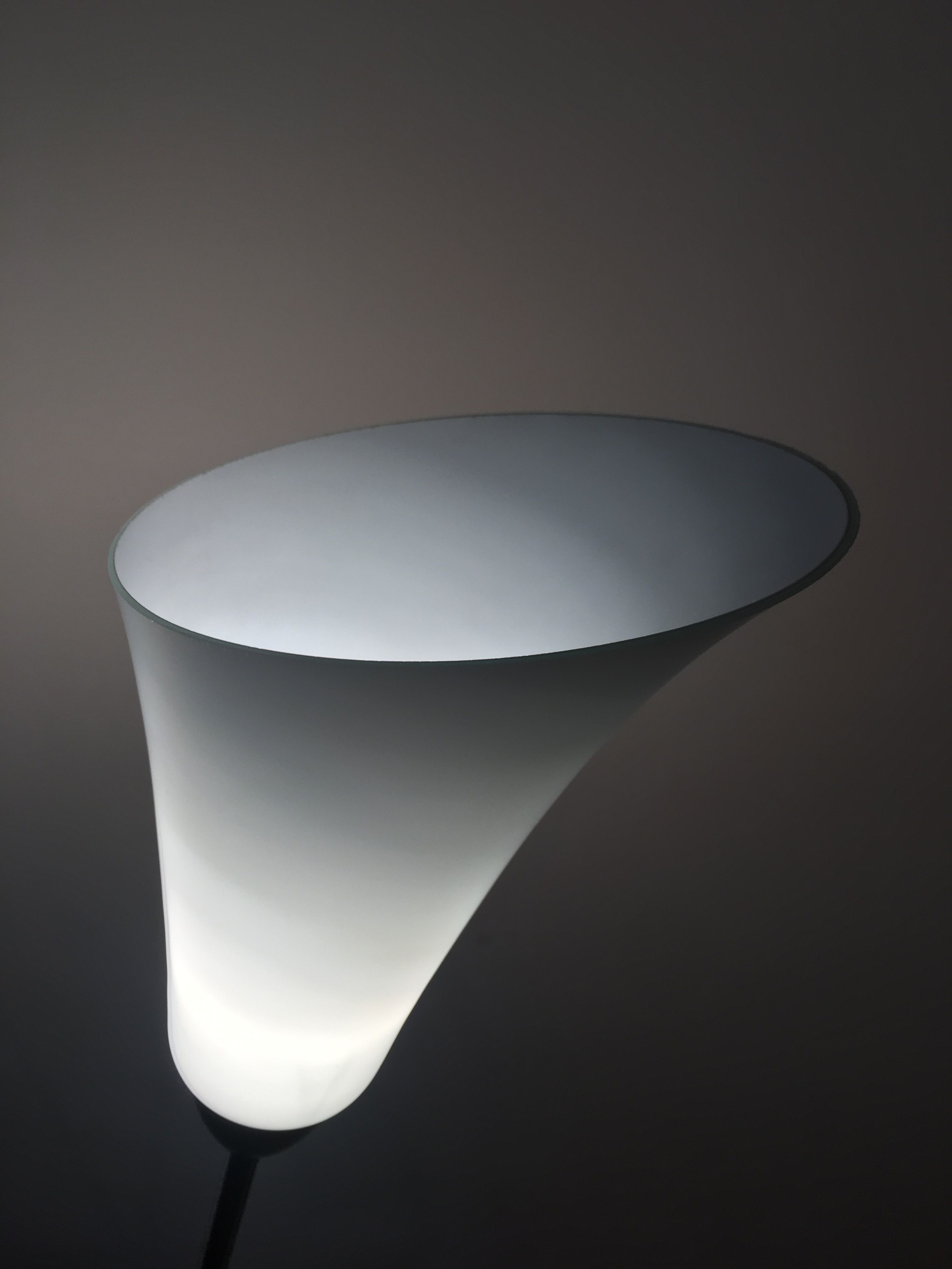 Rare Mid-century White Flower Floor Lamp by Zukov - 1960