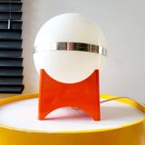 Space age tafellamp met oranje voet vierkant, kunststof, jaren 1960
