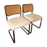 2 chairs cesca Marcel Breuer 1970