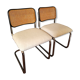 2 chairs cesca Marcel Breuer 1970