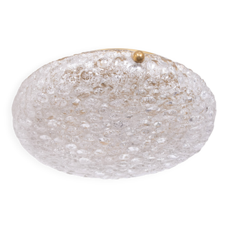 Hillebrand Murano bubble Glass Flush Mount 1970s Germany