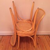 2 vintage canned chairs