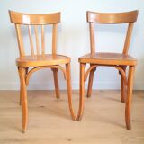 Pair of Baumann bistro chairs