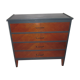Commode vintage gris anthracite