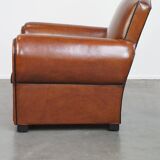 Very beautiful design armchair made of top-quality sheepskin leather