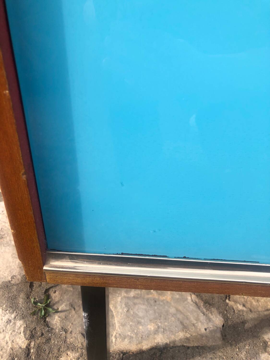 Sideboard with sliding glass doors