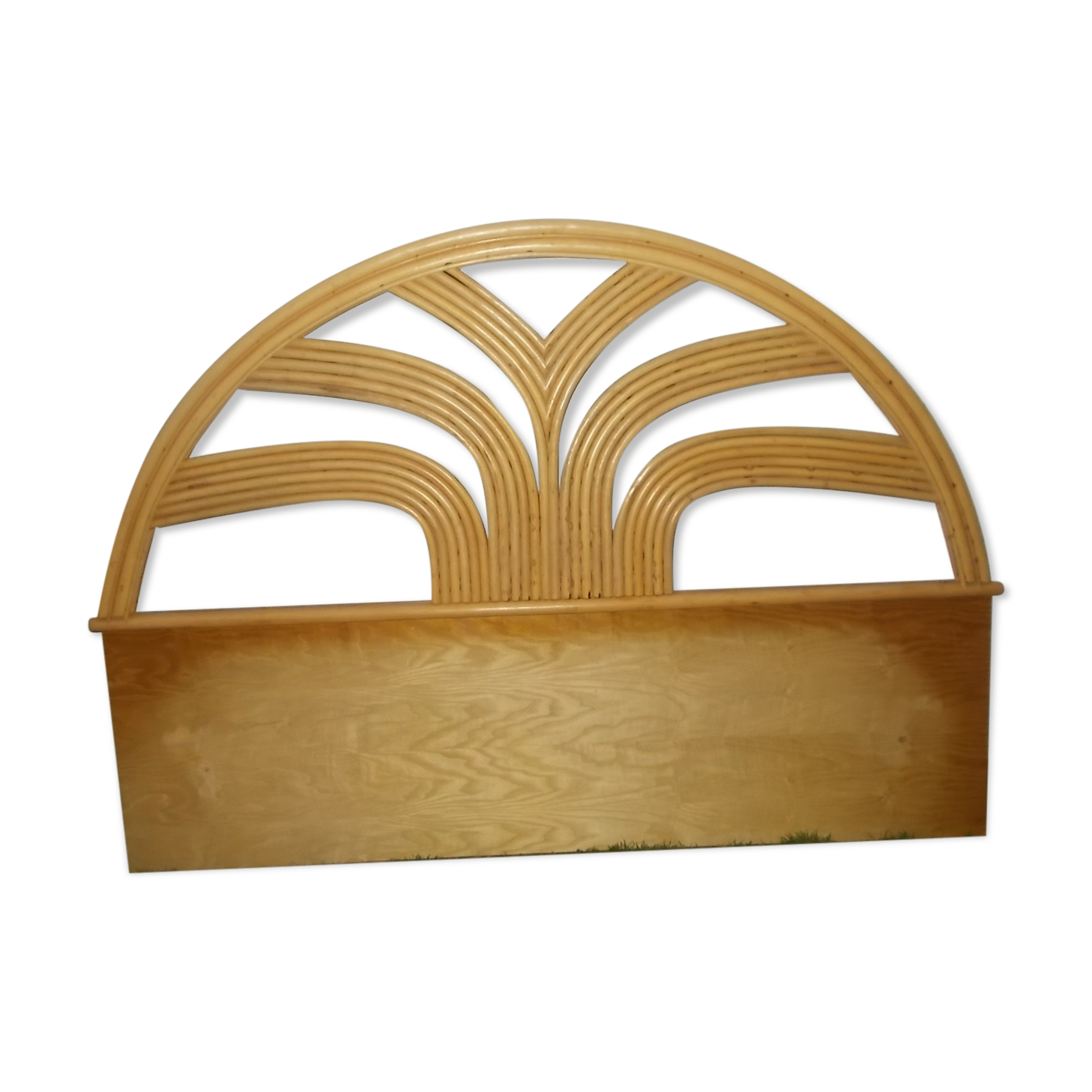 Rattan headboard