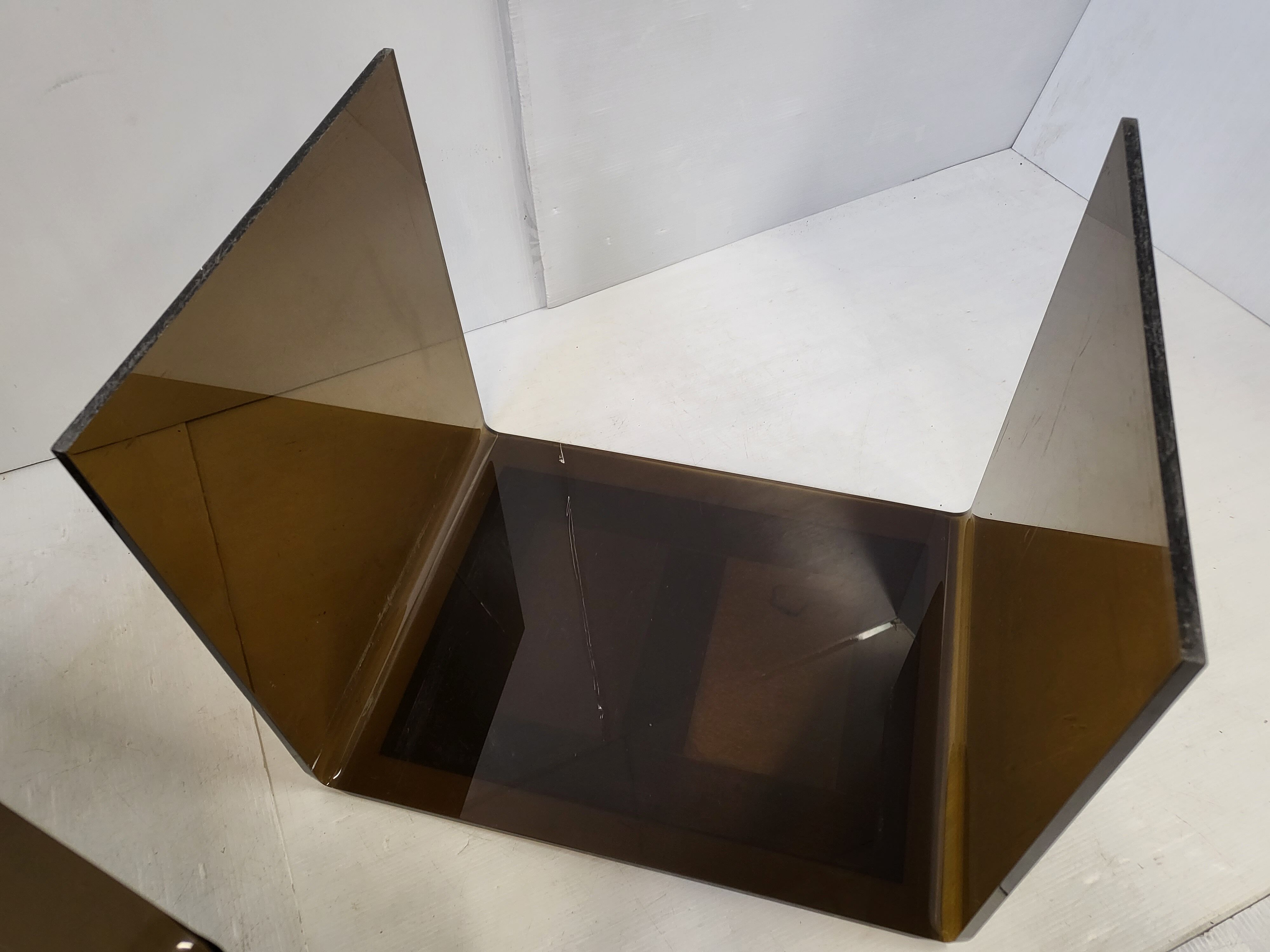 2 vintage pull-out tables 1970