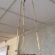 Large Napoleon III period chandelier in bronze and gilt brass