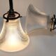 Pair of bronze and glass sconces  1900