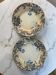 2 assiettes plates terre de fer boule de neige St Amand