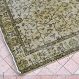 Tapis artisanal turque jaune