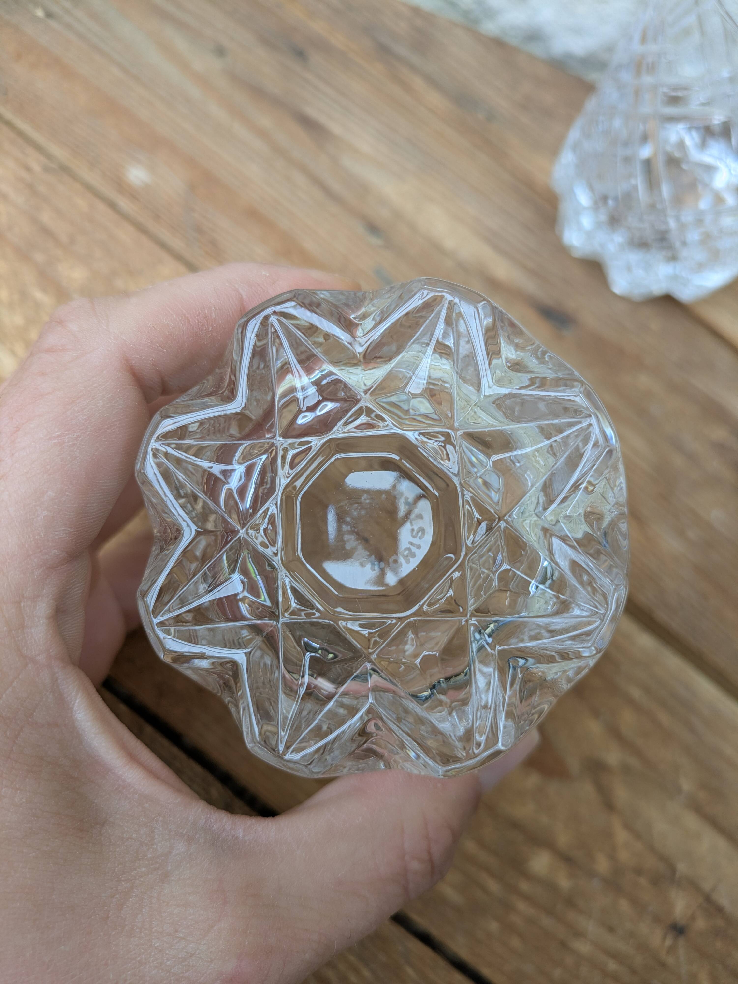 Set of 4 cut crystal whisky glasses from Cristal de Vannes