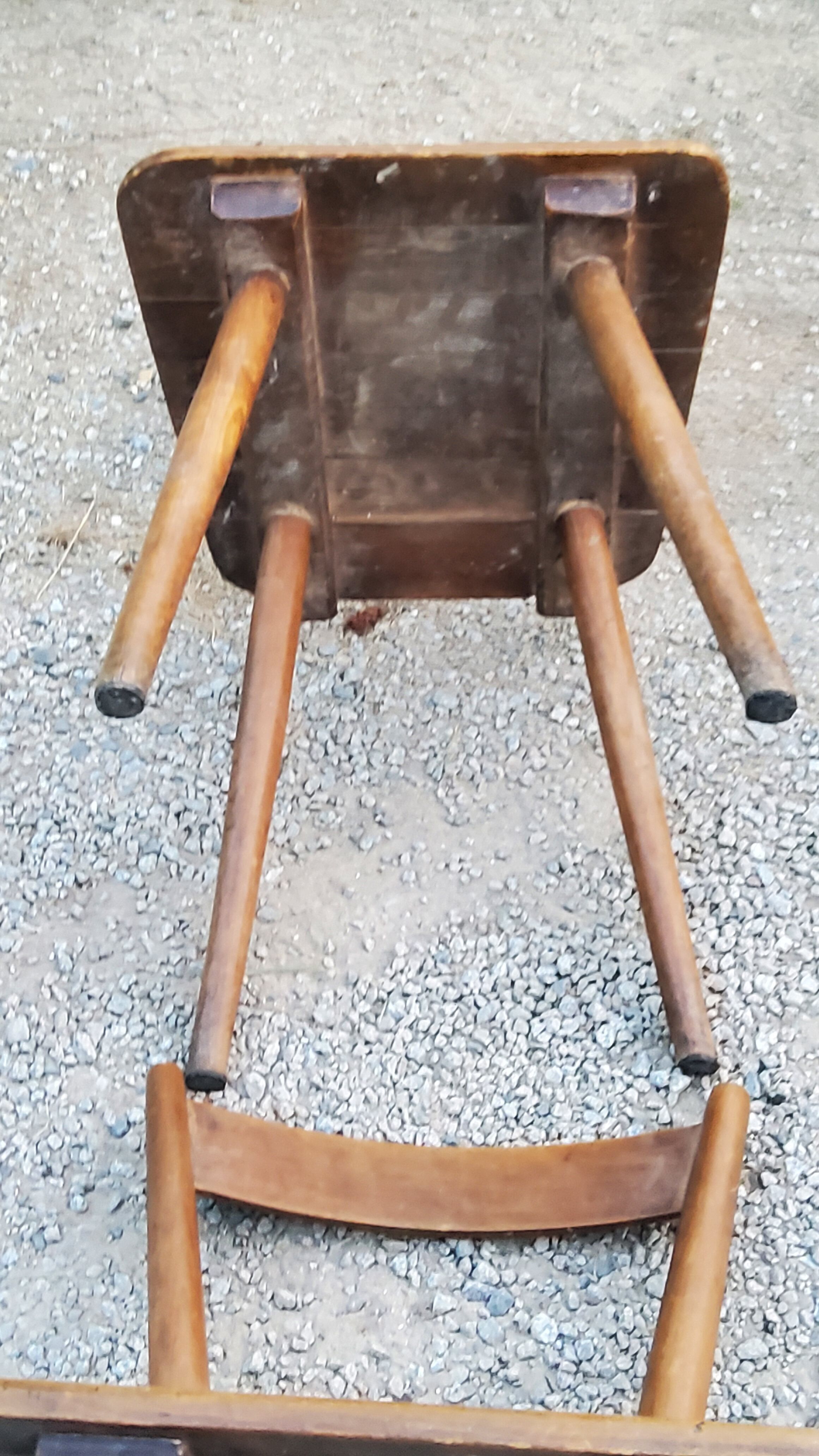 Set of 4 Scandinavian style beech chairs