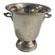 Champagne bucket in silver metal